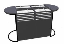 WYSPA ekonomiczna 360 dwustronna (SZKLANY BLAT)