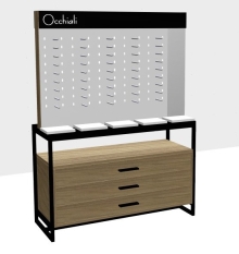 WYSPA dwustronna z podświetlanym panelem i półkami