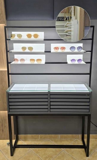 WYSPA ekonomiczna 190 z półkami z oświetleniem