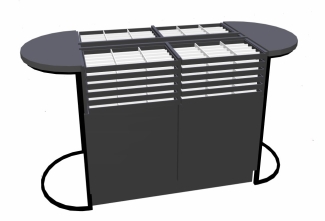 WYSPA ekonomiczna 360 dwustronna (SZKLANY BLAT)